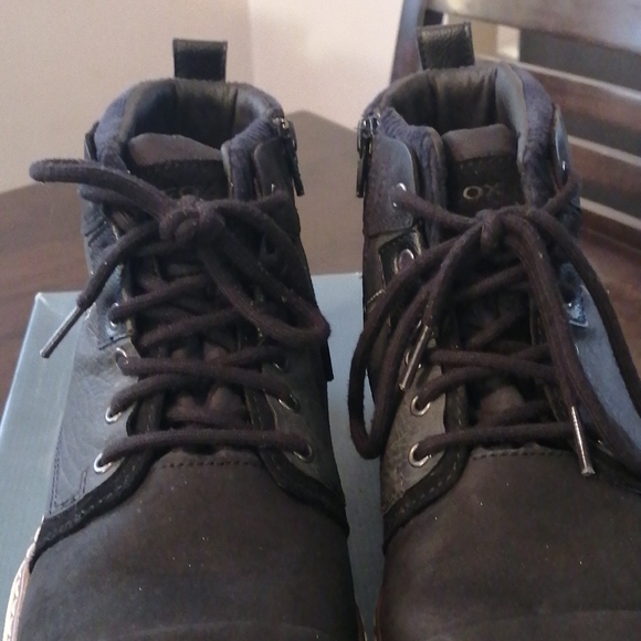 Geox U Mattias B Abx  Mens Black Leather Ankle Boots - Picture 5 of 15